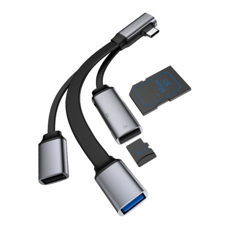 USB-хаб (адаптер) Xiaomi HAGiBiS (ACL05) Type-C - USB3.0/USB2.0/TF/SD цена