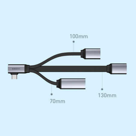 USB-хаб (адаптер) Xiaomi HAGiBiS (ACL05) Type-C - USB3.0/USB2.0/TF/SD  характеристики