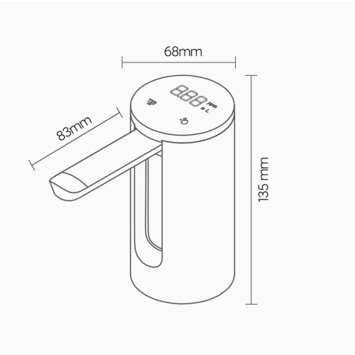 Автоматическая помпа для воды Xiaomi Xiaolang Foldable Water Pump (XD-ZDSSQ01)  в Украине