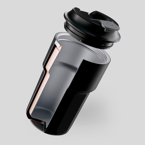Термокружка Xiaomi DailyElements Drink Cup 420ml (DE08BH003) Black  купить