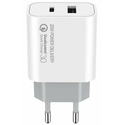 Мережевий зарядний пристрій СolorWay (Type-C PD + USB QC3.0) 20W  опис