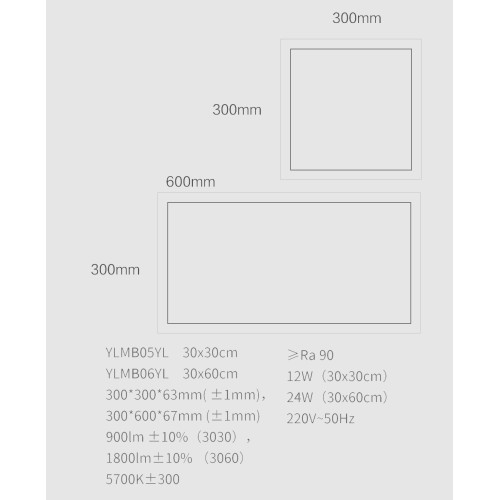 Стельовий смарт-світильник Xiaomi Yeelight YLMB05YL (30 х 30 х 6.3 cm, 12W)  відгуки