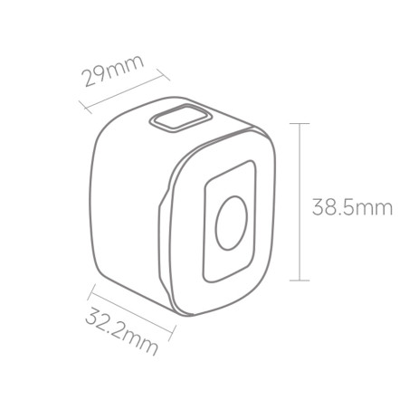 Велосипедний задній ліхтар (мигалка) Xiaomi HIMO Smart Bicycle Taillight CUBE200  фото товару