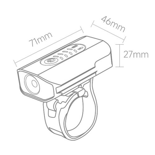 Велосипедный фонарь Xiaomi HIMO Bicycle Headlight F500 (600LM/IPX3)  фото товара