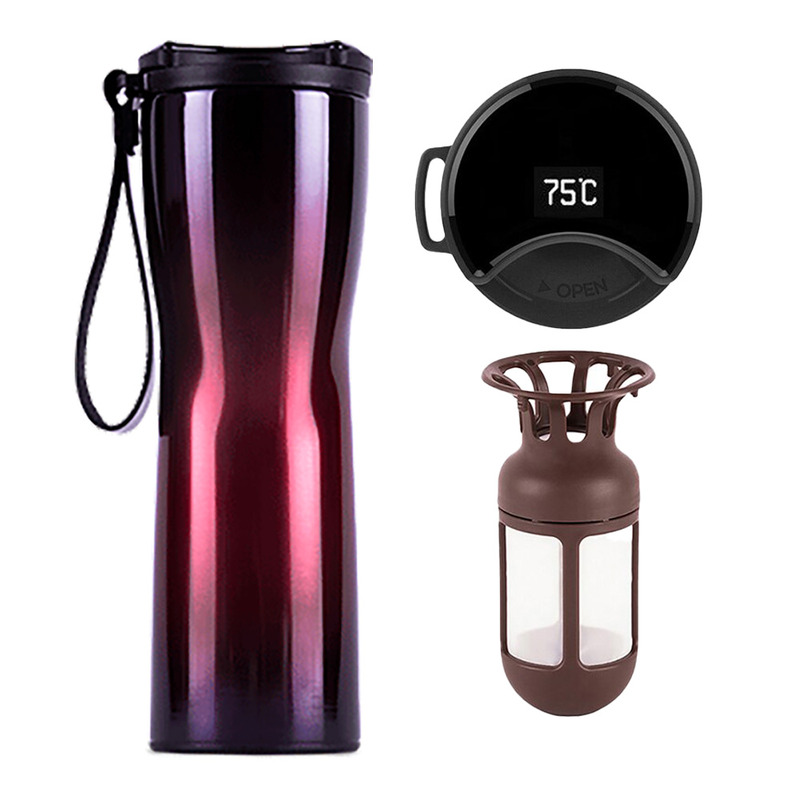 Термокружка Xiaomi Kiss Kiss Fish MOKA Smart Coffee Tumbler 430ml Purple ціна