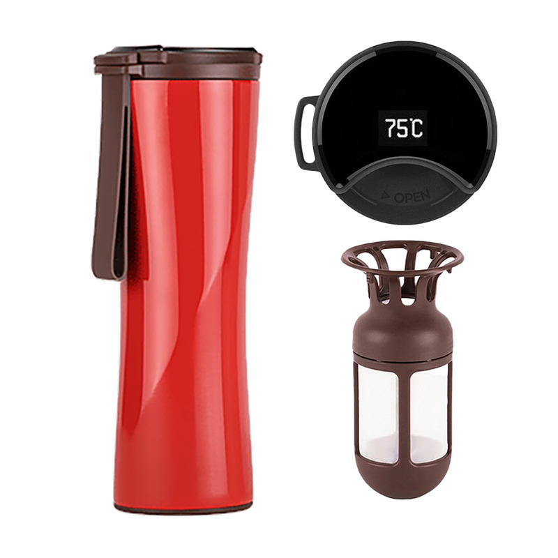 Термокружка Xiaomi Kiss Kiss Fish MOKA Smart Coffee Tumbler 430ml Red ціна