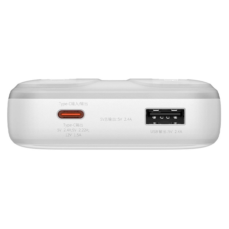 Внешний аккумулятор Baseus Power Bank Comet Series Dual-Cable 20000mAh 22.5W (PPMD020102) White  характеристики