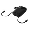 Зовнішній акумулятор Baseus Power Bank QPow2 Dual-Cable 10000mAh 22.5W (P10055001112-B1) Black  фото товару