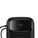 Внешний аккумулятор Baseus Power Bank QPow2 Dual-Cable 10000mAh 22.5W (P10055001112-B1) Black  магазин