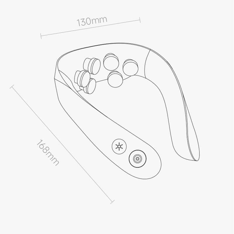 Масажер для шиї Xiaomi Momoda Rotai 6D Neck Massager (SX330)  фото товару