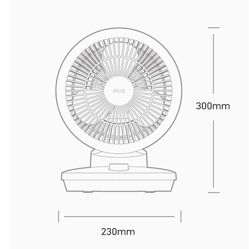 Вентилятор Xiaomi FIVE Desk 3D Fan (YSDFS001XD)  інтернет магазин