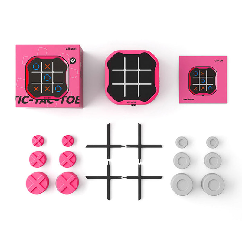 Інтерактивна гра хрестики-нуліки Xiaomi GiiKER Tic-Tac-Toe Bolt (JKJZQ001) Pink  опис
