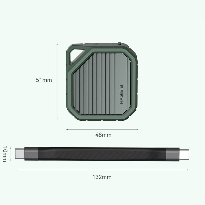 Зовнішня кишеня Xiaomi HAGiBiS для SSD M.2 NVMe USB Type-C 3.2 Gen2 10Gbps (MC13)  відгуки