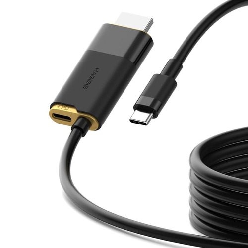 Кабель (переходник) Xiaomi HAGiBiS USB-C на HDMI 2.1 8K@60Hz / Type-C 100W PD / 2m (SWC10) цена