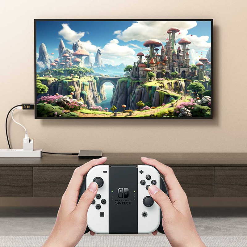 Кабель (переходник) Xiaomi HAGiBiS USB-C на HDMI 2.1 8K@60Hz / Type-C 100W PD / 2m (SWC10)  в Украине