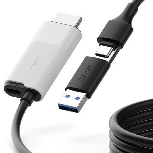Внешняя карта видеозахвата (кабель) Xiaomi HAGiBiS HDMI на USB / Type-C 1080P@60fps 100W PD (UHC10) цена
