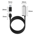 Внешняя карта видеозахвата (кабель) Xiaomi HAGiBiS HDMI на USB / Type-C 1080P@60fps 100W PD (UHC10)  отзывы
