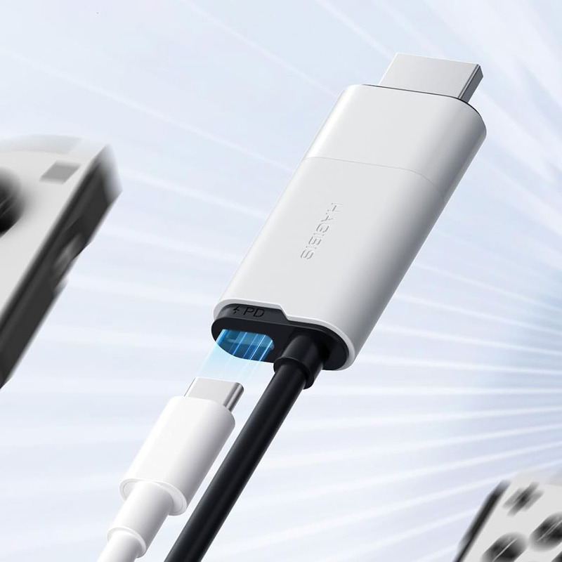 Внешняя карта видеозахвата (кабель) Xiaomi HAGiBiS HDMI на USB / Type-C 1080P@60fps 100W PD (UHC10)  магазин