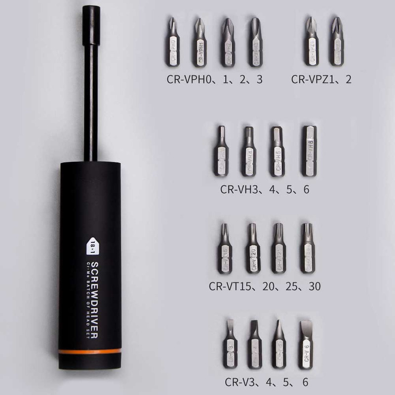 Викрутка Xiaomi Jiuxun Tools Screwdriver + біти 18 шт. (Q/NBJX001)  купити