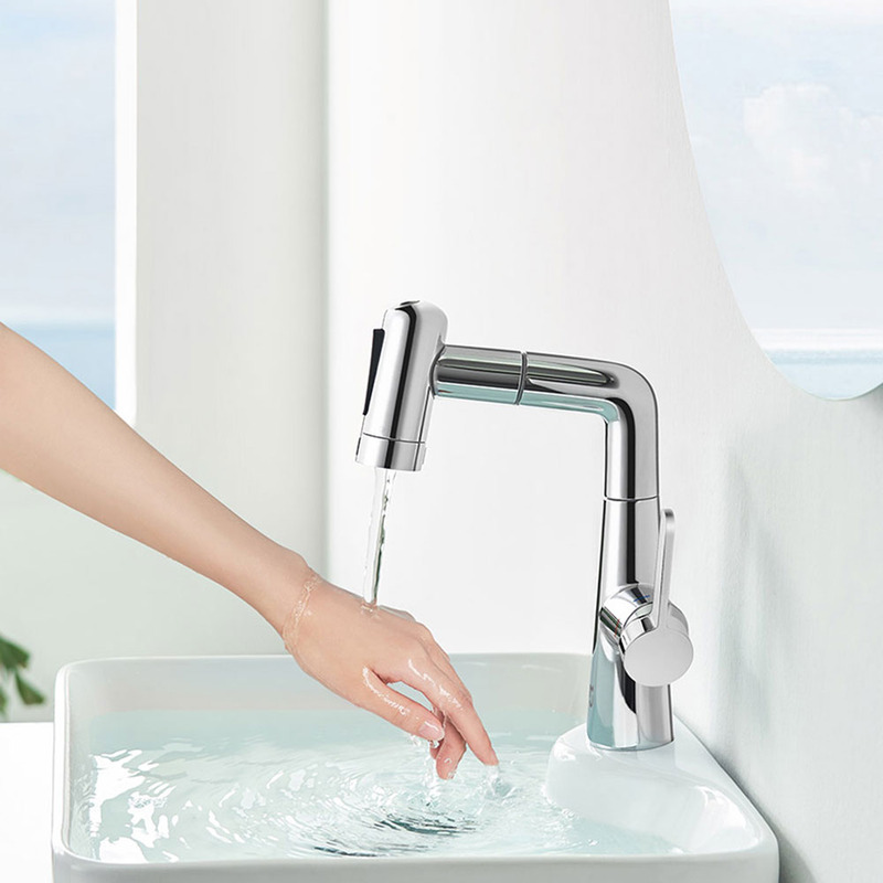 Выдвижной смеситель для раковины Xiaomi MiJia Pull-out Basin Faucet S1 (MJCLSMPLT01DB)  характеристики