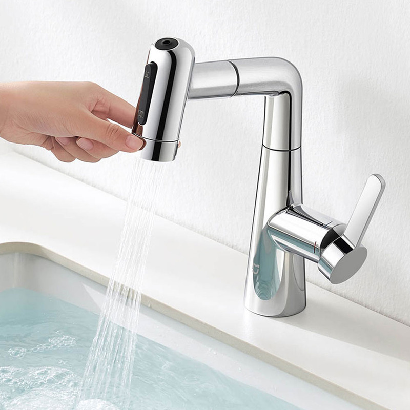 Выдвижной смеситель для раковины Xiaomi MiJia Pull-out Basin Faucet S1 (MJCLSMPLT01DB)  в Украине