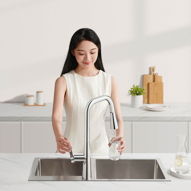 Выдвижной кухонный смеситель Xiaomi MiJia Pull-out Kitchen Faucet S1 (MJCLSCFLT01DB)  отзывы