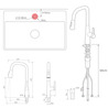 Выдвижной кухонный смеситель Xiaomi MiJia Pull-out Kitchen Faucet S1 (MJCLSCFLT01DB)  магазин