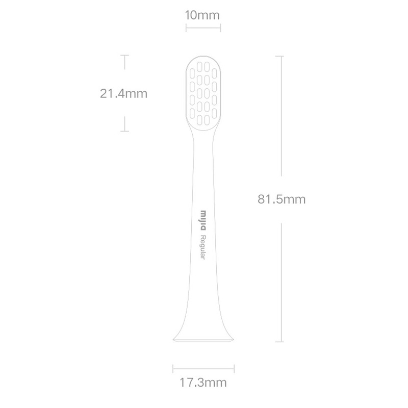 Насадка для зубної електрощітки Xiaomi MiJia T200/T200C Regular (MBS305) 3 шт.  в Україні
