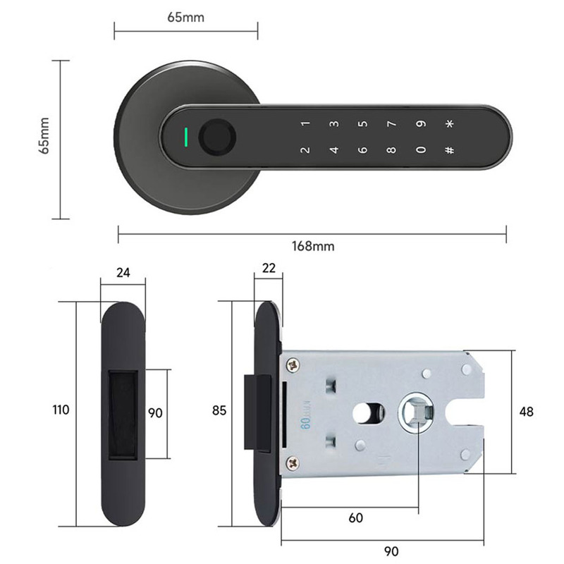 Розумний замок для міжкімнатних дверей Xiaomi Arkfish Smart Lock S5 Pro (Magnetic Version)  опис