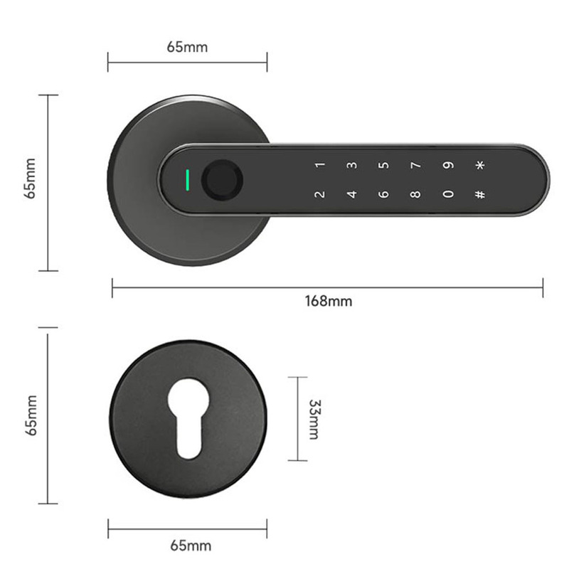 Розумний замок для міжкімнатних дверей Xiaomi Arkfish Smart Lock S5 Pro (Split Version)  опис