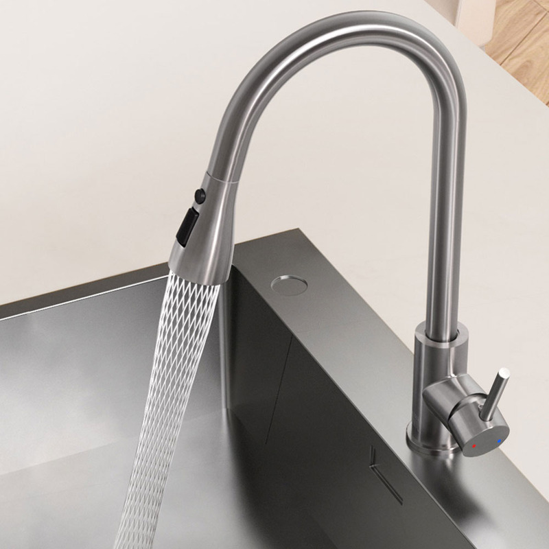 Висувний кухонний змішувач Xiaomi DIIIB Pull-out Kitchen Faucet (DXCF021)  опис