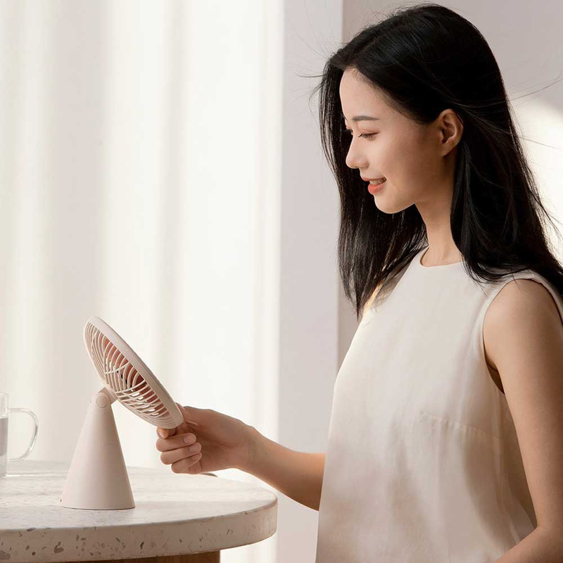 Портативный вентилятор Xiaomi Sothing Forest Desktop Fan (DSHJ-S-1907) Beige  фото товара