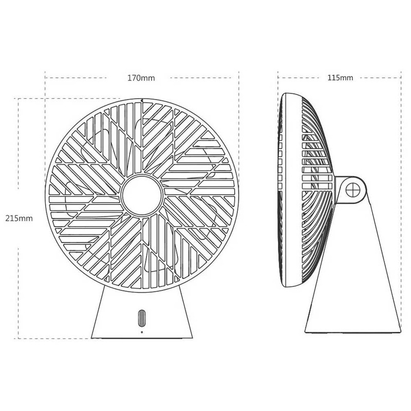 Портативный вентилятор Xiaomi Sothing Forest Desktop Fan (DSHJ-S-1907) Beige  интерент магазин