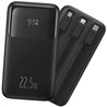 Зовнішній акумулятор Baseus Power Bank Comet Series Triple-Cable 20000mAh 22.5W (PPMD2-20) Black  опис