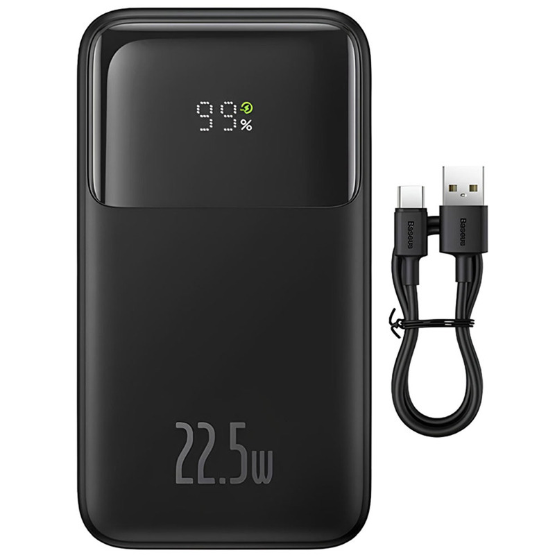 Зовнішній акумулятор Baseus Power Bank Comet Series Triple-Cable 20000mAh 22.5W (PPMD2-20) Black  відгуки