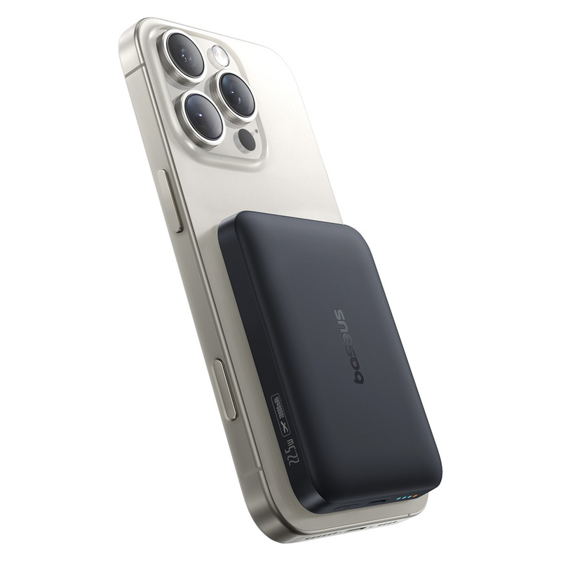 Внешний MagSafe аккумулятор Baseus EnerFill FM11 Ultra-Mini Power Bank 10000mAh 22.5W Black  в Украине