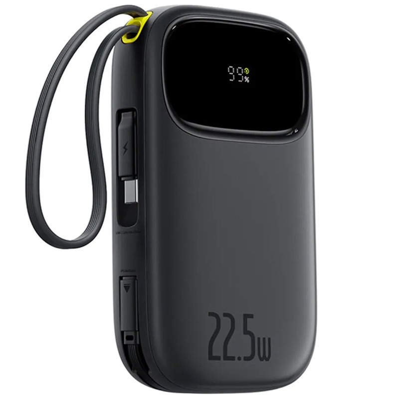 Внешний аккумулятор Baseus Power Bank EnerFill FC31 Dual-Cable 10000mAh 22.5W (PPQD3-1022D) Black