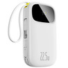 Внешний аккумулятор Baseus Power Bank EnerFill FC31 Dual-Cable 10000mAh 22.5W (PPQD3-1022D) White