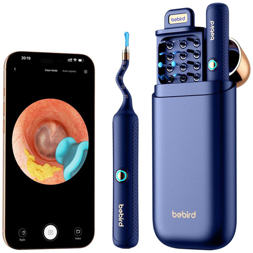 Прибор для удаления ушной серы (отоскоп) Xiaomi Bebird EarSight Plus (D39R) Blue цена