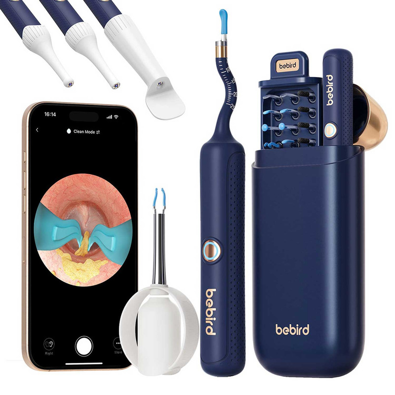 Прибор для удаления ушной серы (отоскоп) Xiaomi Bebird EarSight Plus (D39R) Blue  интерент магазин