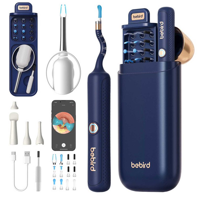 Прибор для удаления ушной серы (отоскоп) Xiaomi Bebird EarSight Plus (D39R) Blue  купить с доставкой
