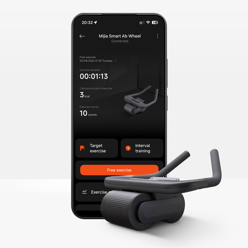 Розумний роликовий тренажер для пресу Xiaomi MiJia Smart Abdominal Wheel (MJJFL01YM)