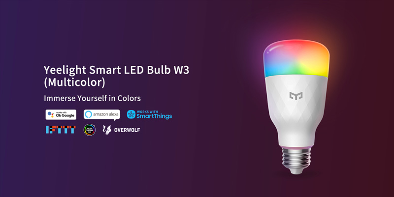 Умная лампа Yeelight Smart LED Bulb W3 Multicolor (YLDP005)