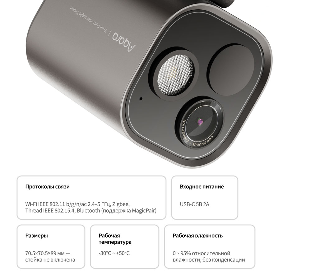 IP Камера-хаб Aqara G5 Pro Wi-Fi (ZNSXJ21LM) White