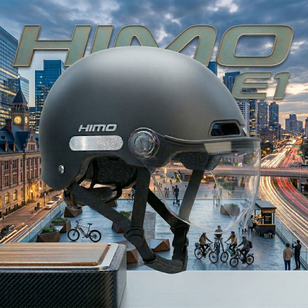 Шолом з візором Xiaomi HIMO Helmet E1 M/L 57-61см Black