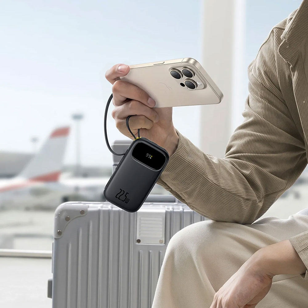 Зовнішній акумулятор Baseus Power Bank EnerFill FC31 Dual-Cable 10000mAh 22.5W (PPQD3-1022D)