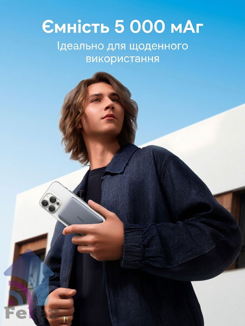 Baseus PicoGo AM41 Power Bank 5000mAh для підзарядки смартфона протягом дня