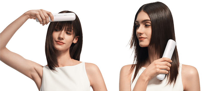 Укладка волос с Xiaomi MiJia Cordless Hair Straightener Brush