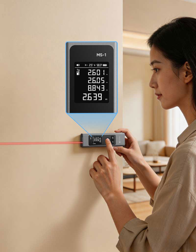 Лазерний далекомір Xiaomi ProTap Laser Measure MS-1 60m (PRTLSMS01)
