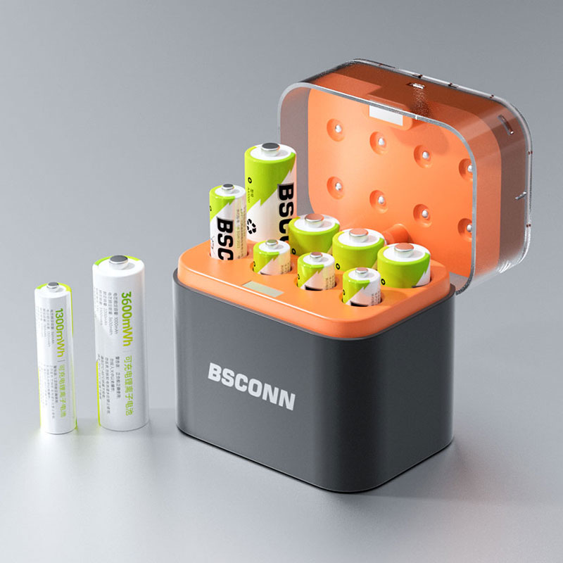 Акумуляторні батарейки із зарядним кейсом Xiaomi BSCONN AAA 780mAh + AA 2200mAh 8 шт. (TF-CD-010CE)